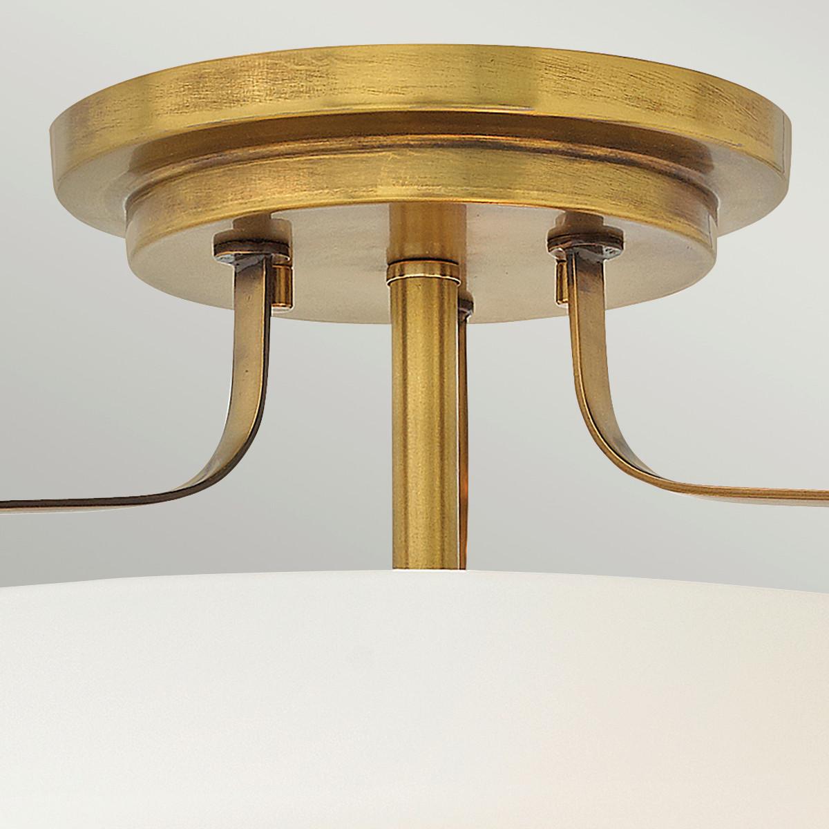 Deckenleuchte Hk-Harper-Sfs-Hb - Messingfarben, LIFESTYLE, Glas/Metall (36.6/25.3cm) - Elstead Lighting