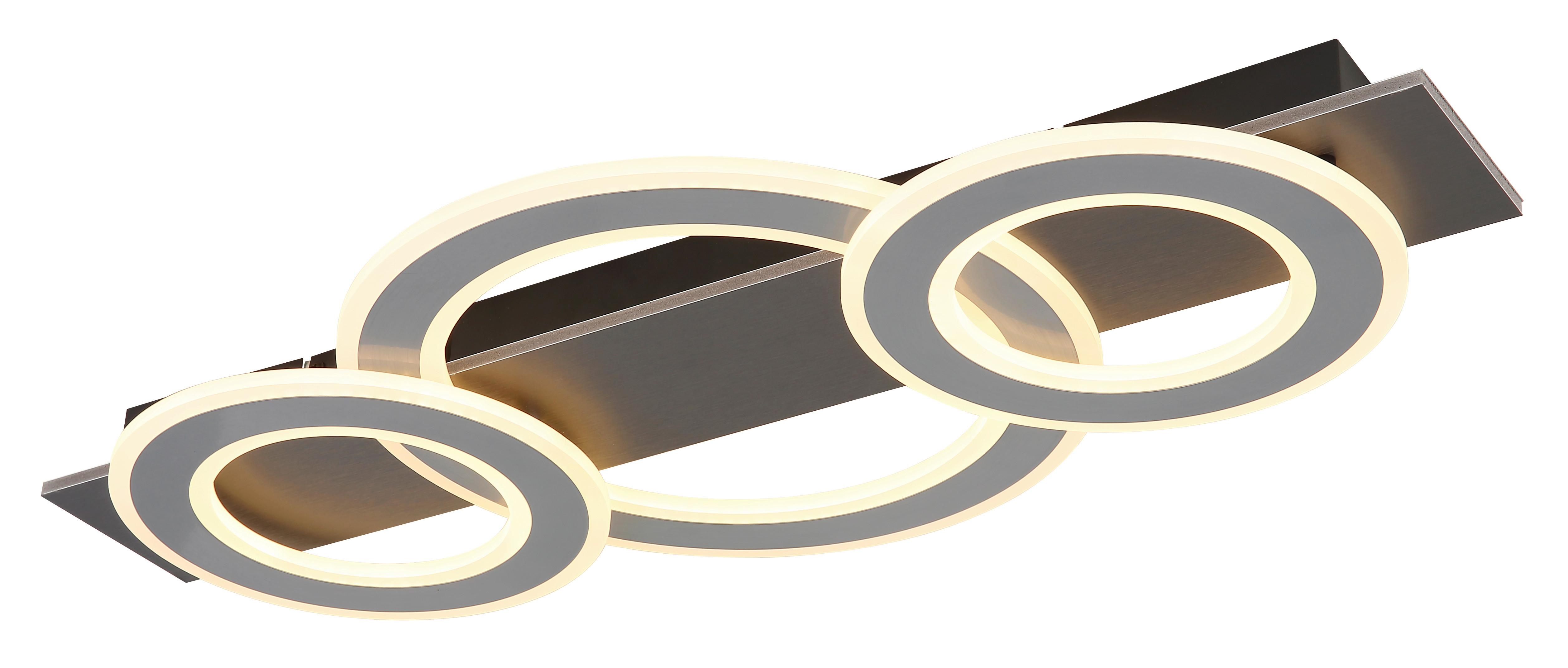 LED-Deckenleuchte, 3000k 48034-50 Jayden - Anthrazit/Opal, Design, Kunststoff/Metall (73/35/7cm) - Globo