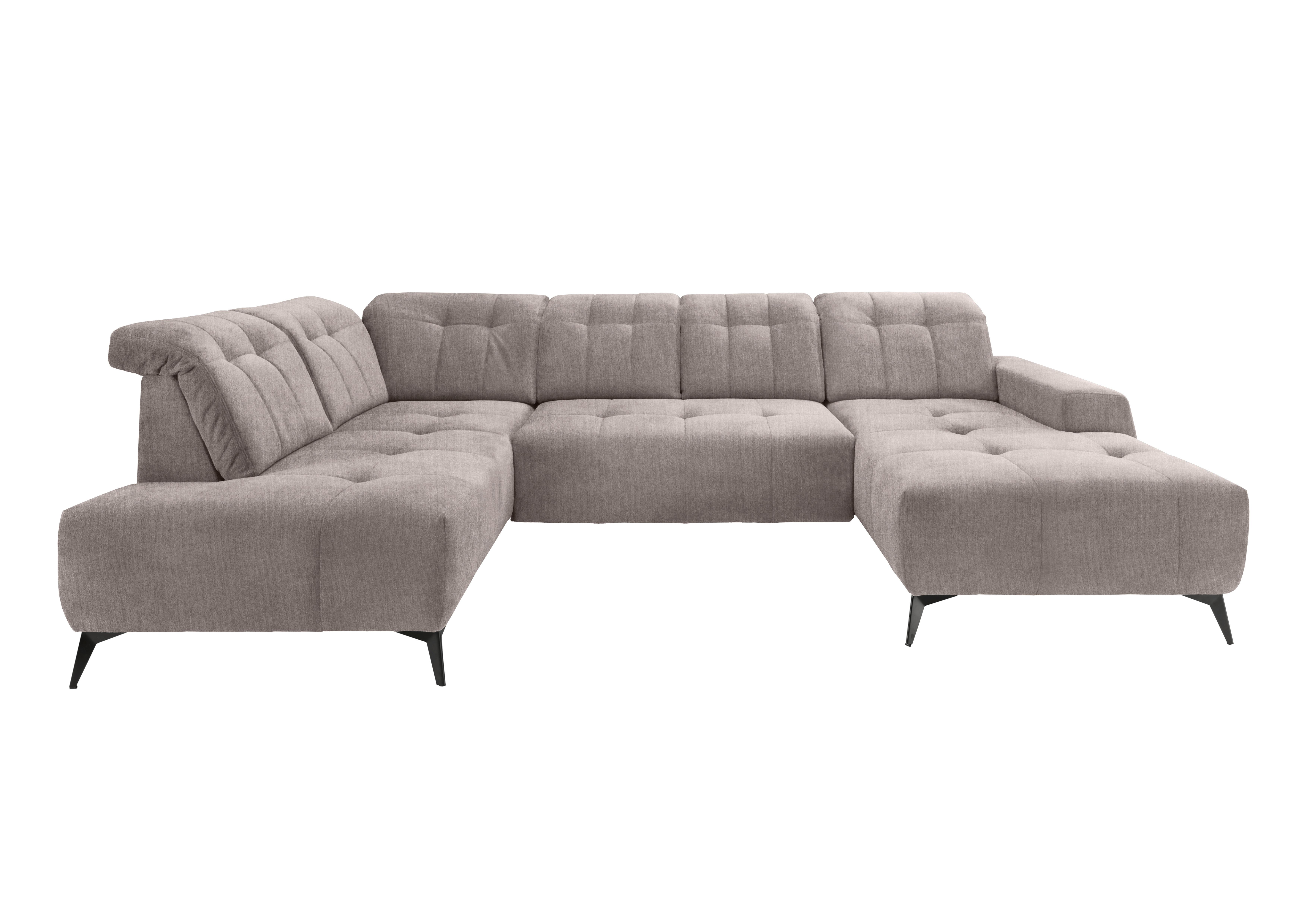 Ecksofa, Sitzvorzug Elektrisch Sano, Taupe, 200x337x180 Cm - Taupe/Schwarz, MODERN, Textil (200/337/180cm) - Livetastic