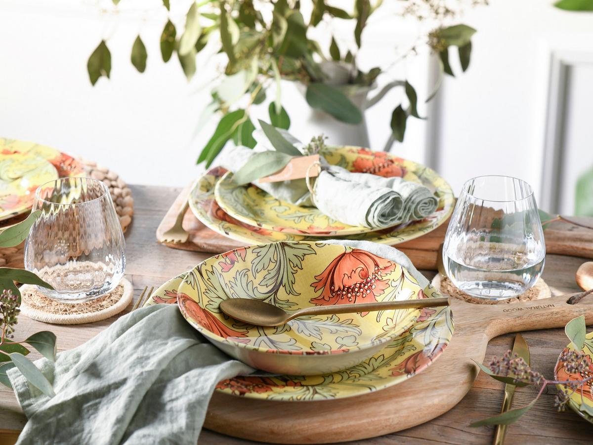 Tafelservice Florentina Multicolor L: 31 cm - Multicolor, Basics, Keramik (31/30/32cm) - Creatable