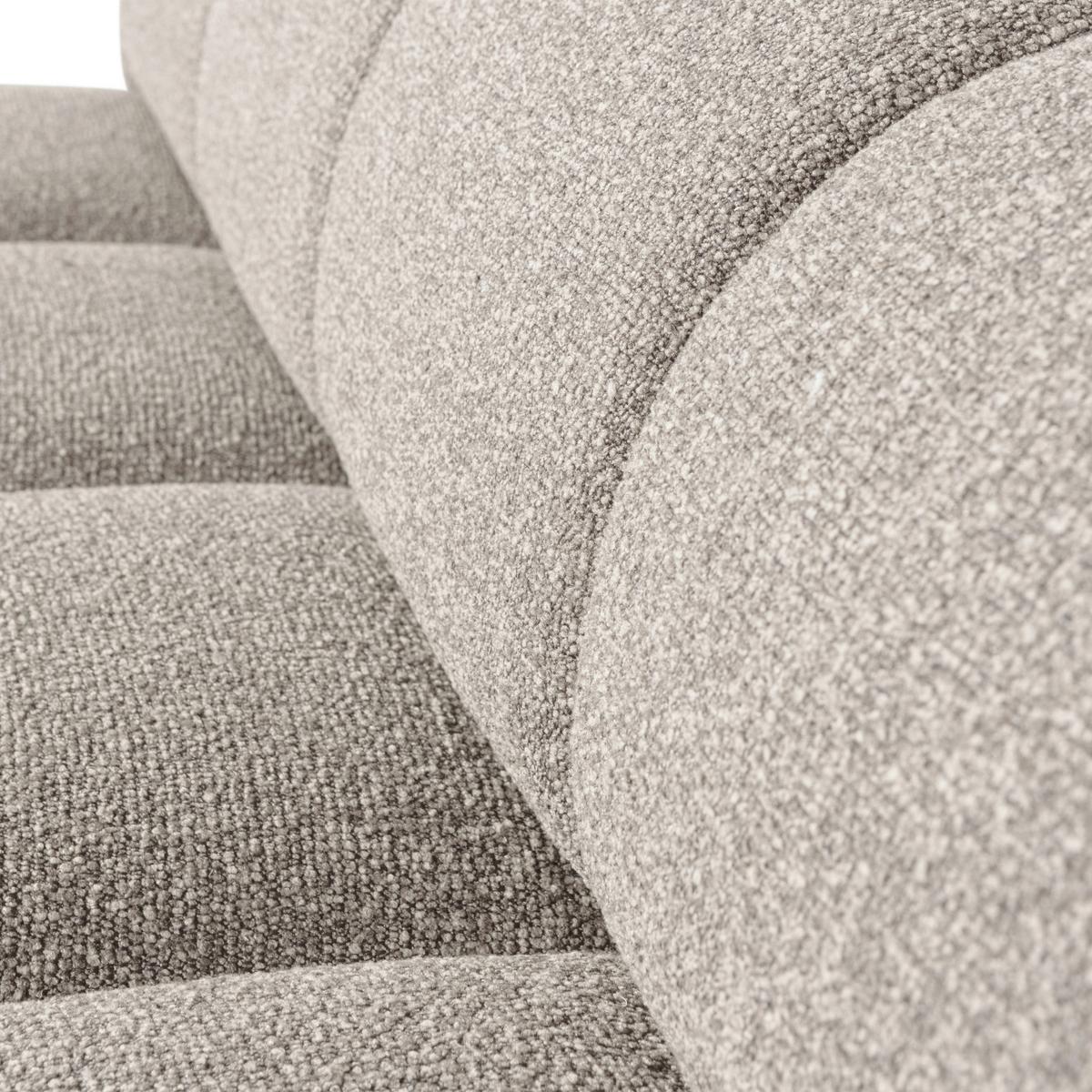 Sitzbank Mojo Beige B: 164cm - Beige/Schwarz, MODERN, Textil (164/83/73cm) - Livetastic