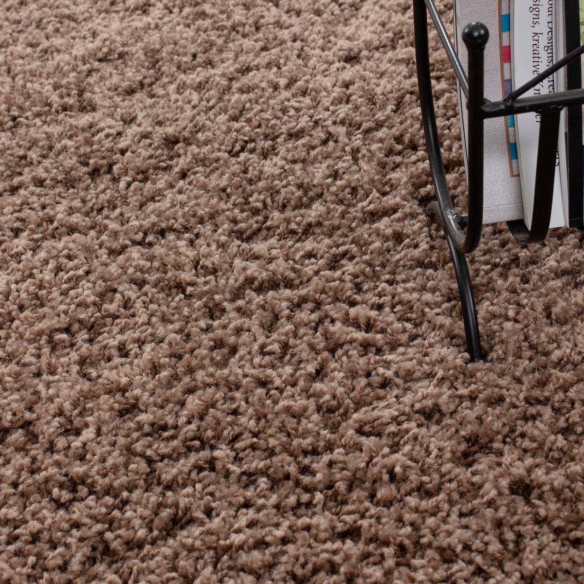 Hochflor Teppich Hellbraun Life 240x340 cm - Hellbraun, KONVENTIONELL, Textil (240/340cm) - Novel