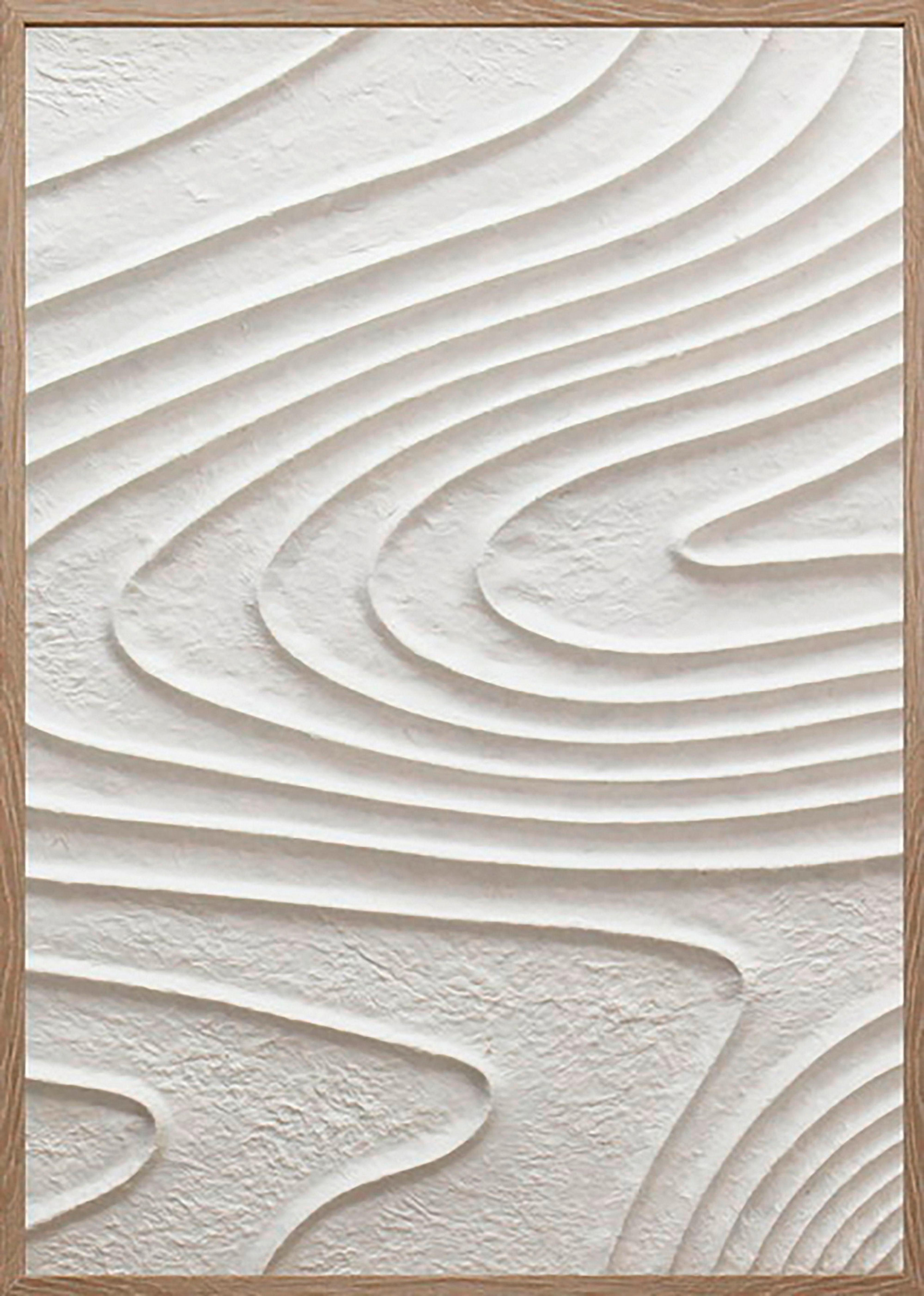 Obraz na plátně MIKE, 50x70x4cm - bílá/přírodní barvy, Moderní, kompozitní dřevo/plast (50/70/4cm) - Mömax