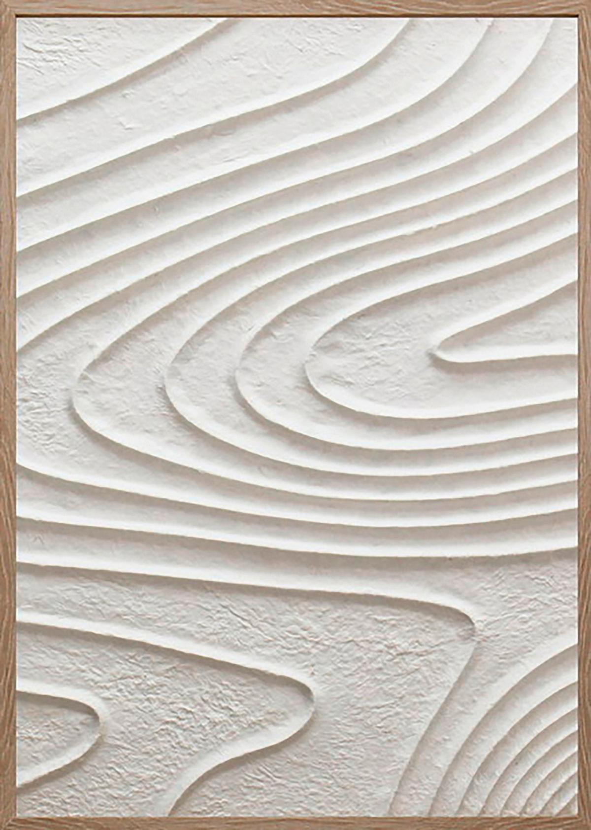 Obraz na plátně MIKE, 50x70x4cm - bílá/přírodní barvy, Moderní, kompozitní dřevo/plast (50/70/4cm) - Mömax