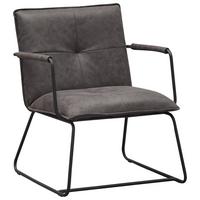 Sessel Bilbao - Anthrazit/Schwarz, MODERN, Textil/Metall (65/80/68cm) - MID.YOU