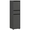 Midischrank Gw-Lemont Graphitfarben - Schwarz/Graphitfarben, MODERN, Holzwerkstoff (33/121/34cm) - Germania