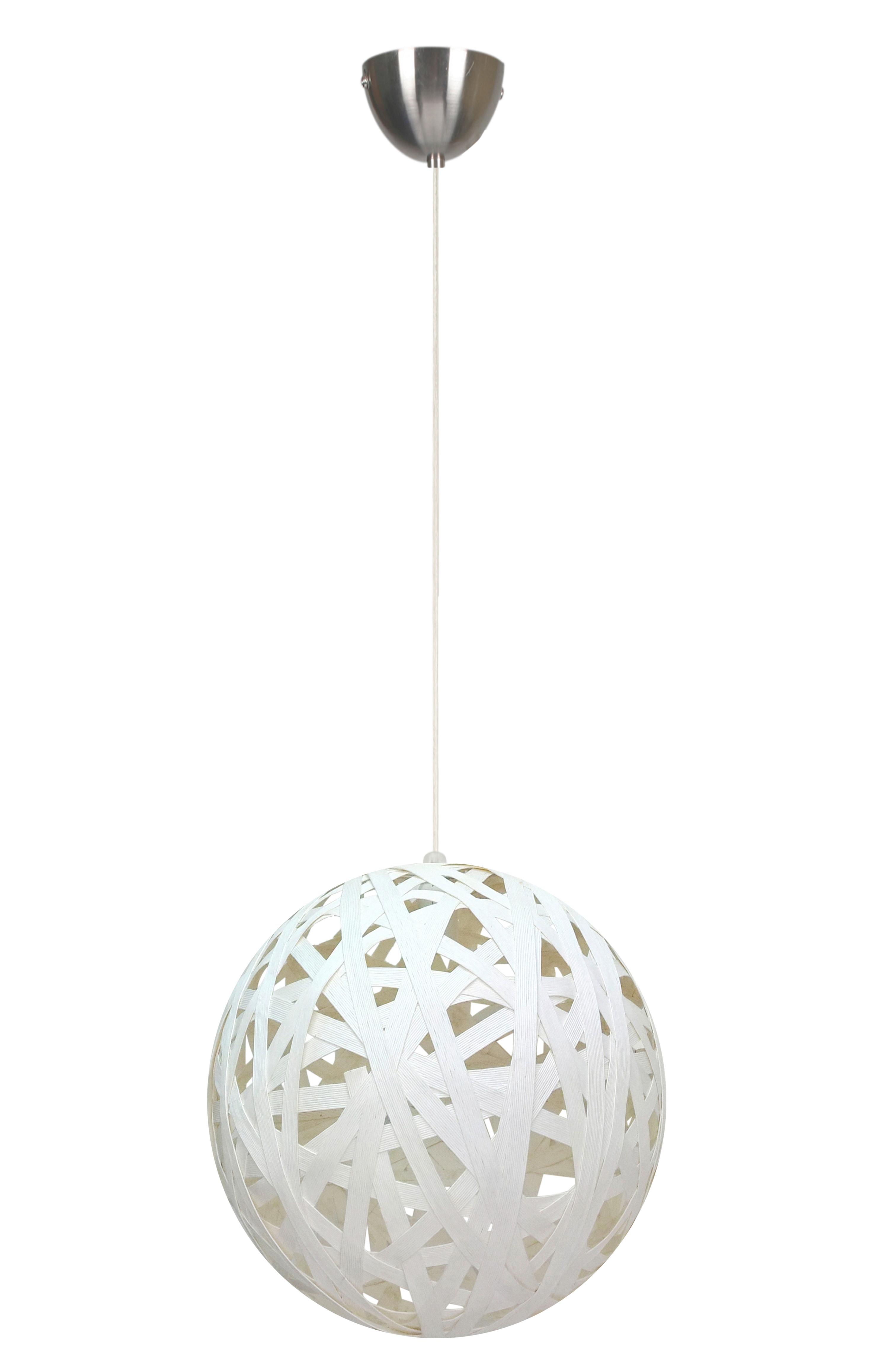 PENDELLEUCHTE 31-51127 FRIDA - Weiß, KONVENTIONELL, Kunststoff (40/40/130cm)