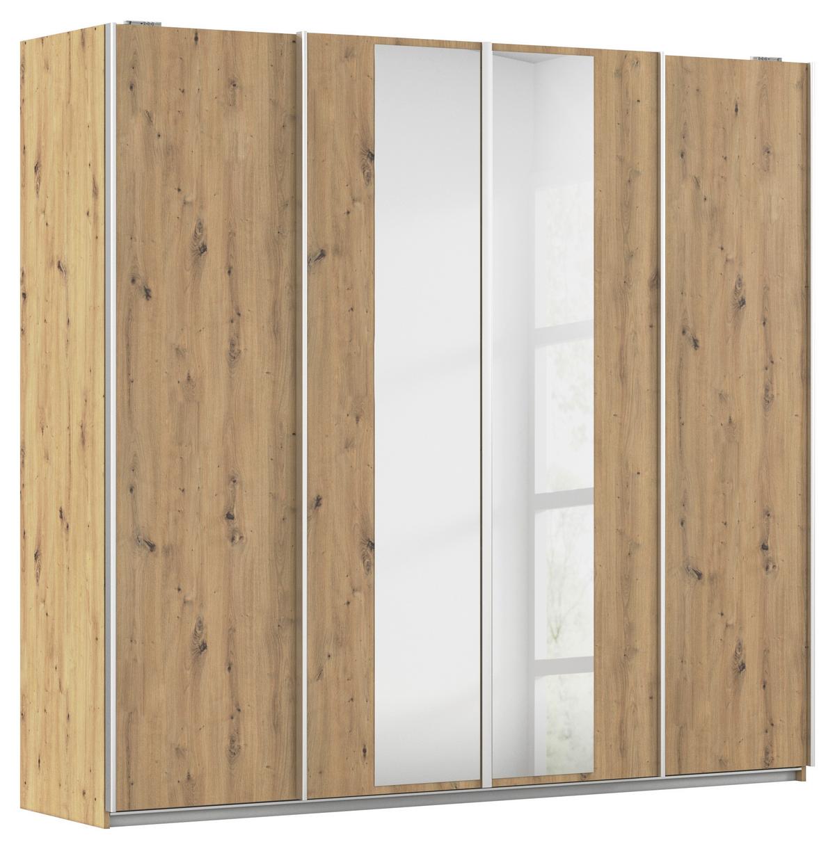 Schwebetürenschrank Altera Eiche Artisan Dekor B: 226 Cm - Klar/Eiche Artisan, MODERN, Holzwerkstoff (226/211/62cm) - Rauch Möbel