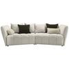 Boxspringová pohovka SOFI, béžová, tmavě zelená - černá/tmavě zelená, Moderní, textil (294/93/152cm) - Premium Living
