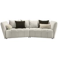 Boxspringová pohovka SOFI, béžová, tmavě zelená - černá/tmavě zelená, Moderní, textil (294/93/152cm) - Premium Living