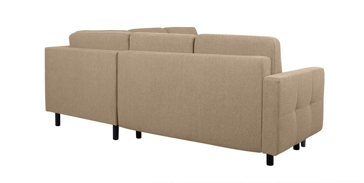 Ecksofa Noret, Hellbraun S: 242x242 Cm - Hellbraun/Buchefarben, Design, Textil (242/242cm) - MID.YOU