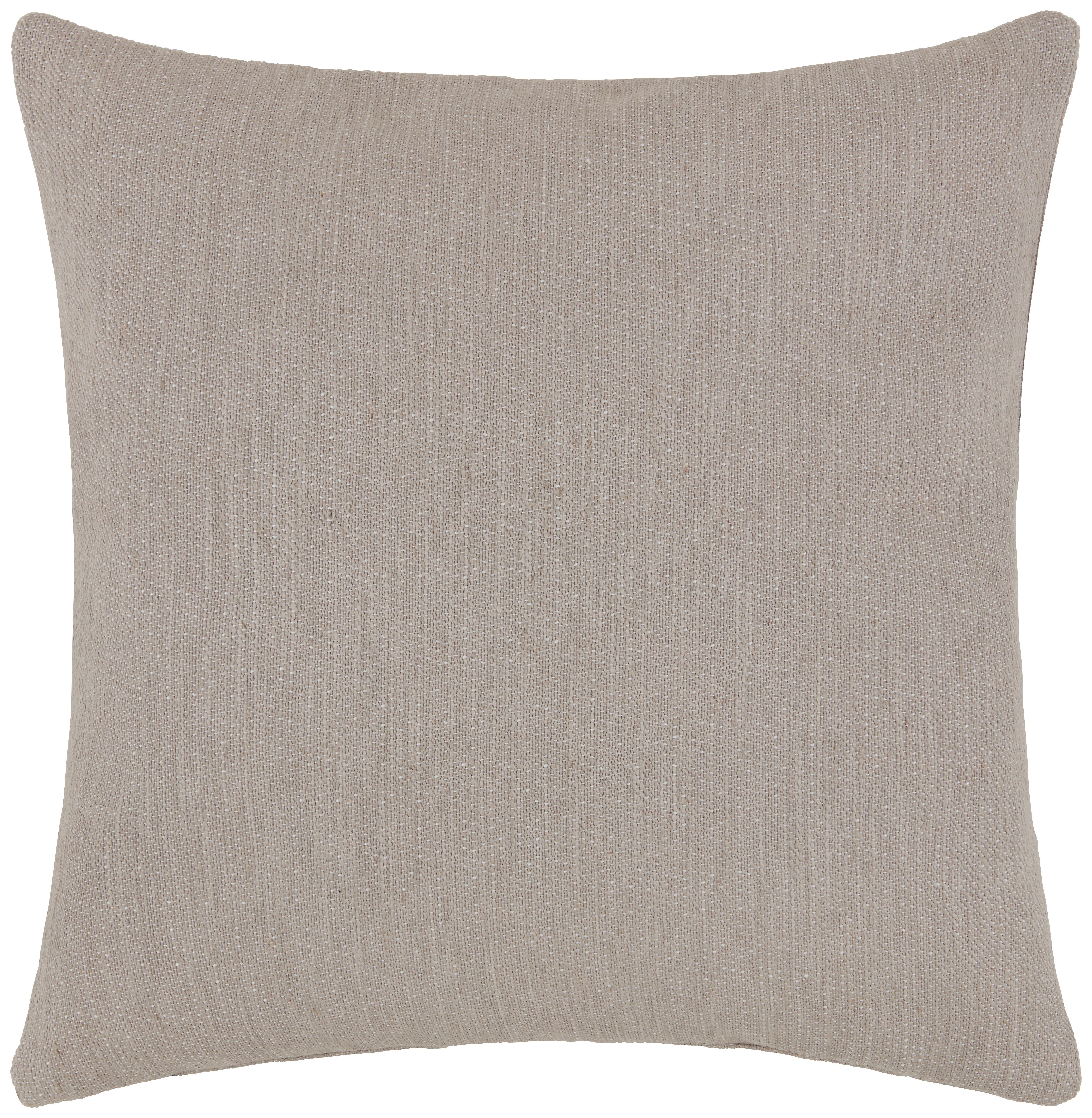 Potah na polštář Kerstin, Š/D: 48/48cm - šedohnědá, Basics, textil (50/50cm) - Premium Living