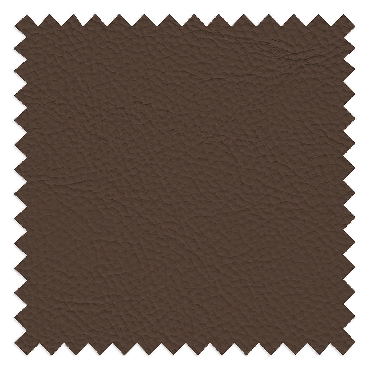 3-sitzer-sofa Derby Echtleder Braun B: 225 Cm - Chromfarben/Braun, Design, Leder (225/92/99cm) - Livetastic