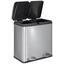 Nášlapný Koš Trash - černá/barvy stříbra, Moderní, kov/umělá hmota (46,3/37,1/52,6cm) - Premium Living Nášlapný Koš Trash - černá/barvy stříbra, Moderní, kov/umělá hmota (46,3/37,1/52,6cm) - Premium Living