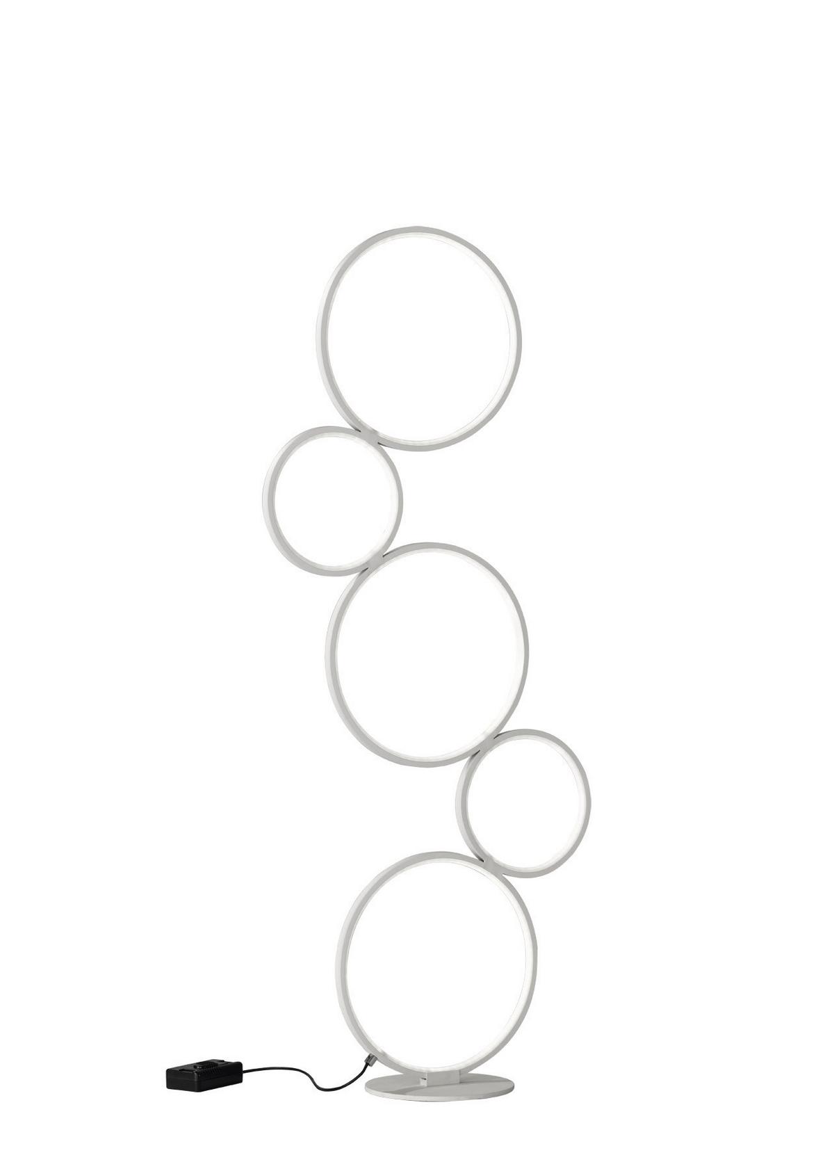 LED-Stehleuchte 422610531 Rondo - Weiß, Design, Metall (47/20/115cm) - Trio Leuchten