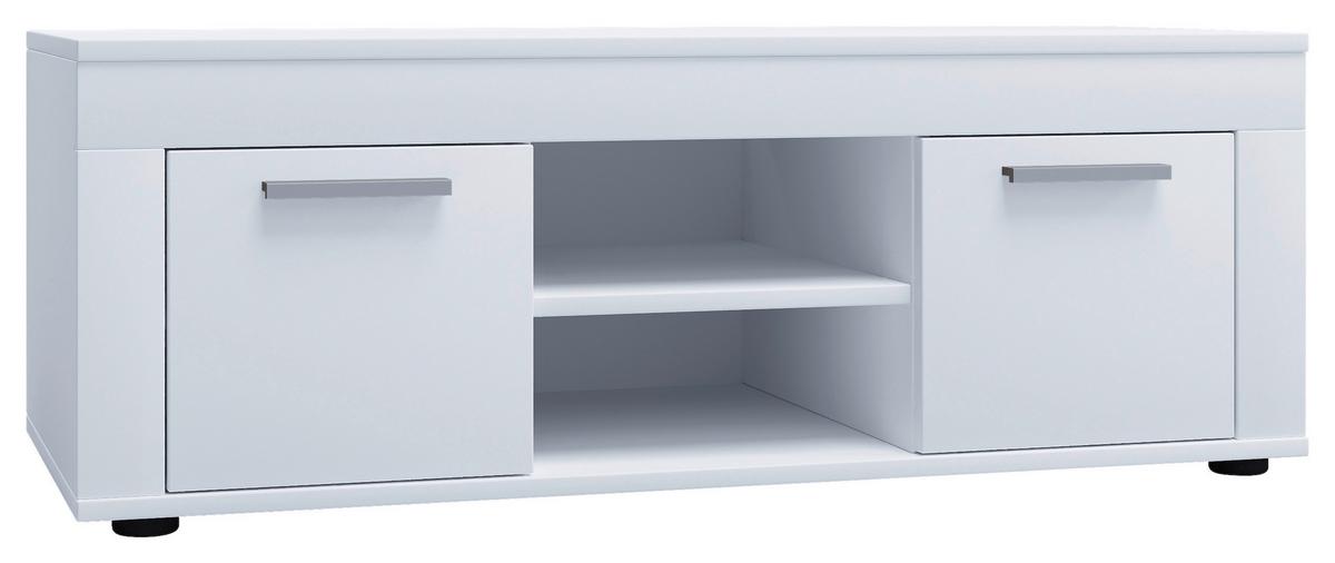 Lowboard Usilo Weiß B: 102 Cm - Schwarz/Weiß, Design, Holzwerkstoff (102/37/45cm) - MID.YOU