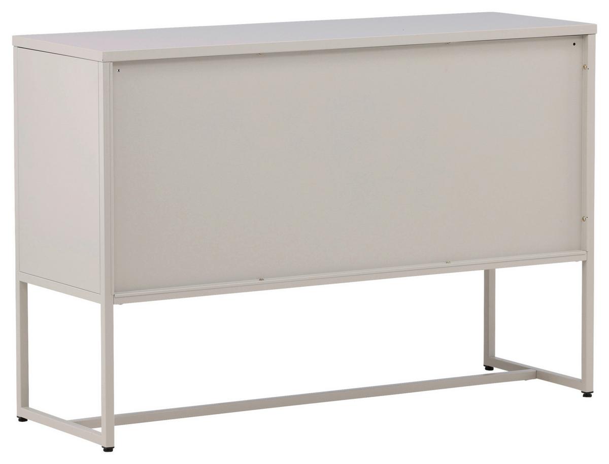 Sideboard Malla - Beige, Design, Metall (120/80/40cm) - Livetastic