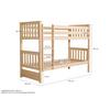 Etagenbett Sammy Kiefer Massiv Inkl. Bettkasten + Leiter - Naturfarben, MODERN, Holz (90/200cm) - MID.YOU