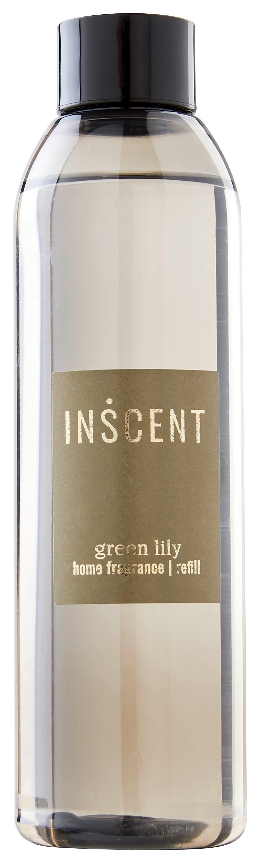 Náplň do pokojové vůně Green Lily, 200 ml - čiré/tmavě zelená, Design, plast (200ml) - Inscent