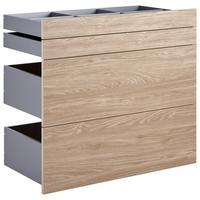 Schubladeneinsatz Unit Eiche B: 91 cm 4 Fächer - MODERN, Holzwerkstoff (91/83/47cm) - Ondega