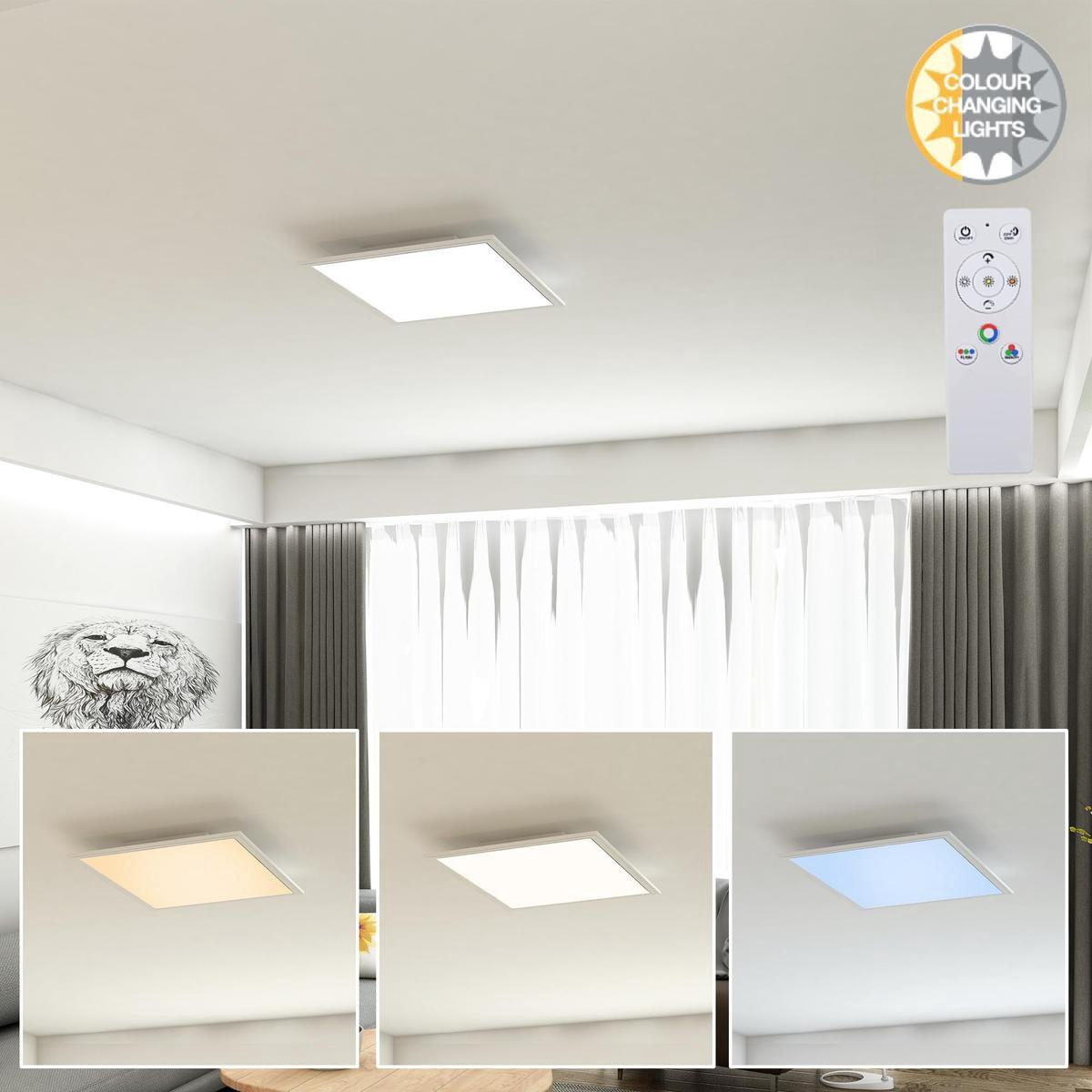 Led-paneel, Weiß, Rgb 7151-016 Ultra-Flat Rgb Cct - Weiß, Basics, Kunststoff (29,6/29,6/5,8cm)
