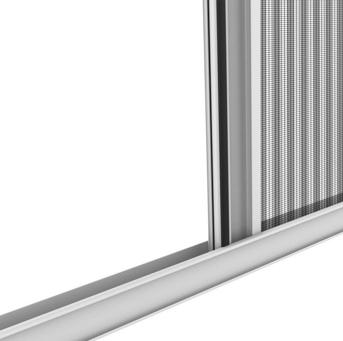 Fliegengittertür Is Plus Plissee Tür - Weiß, Basics (110/220cm) - Windhager