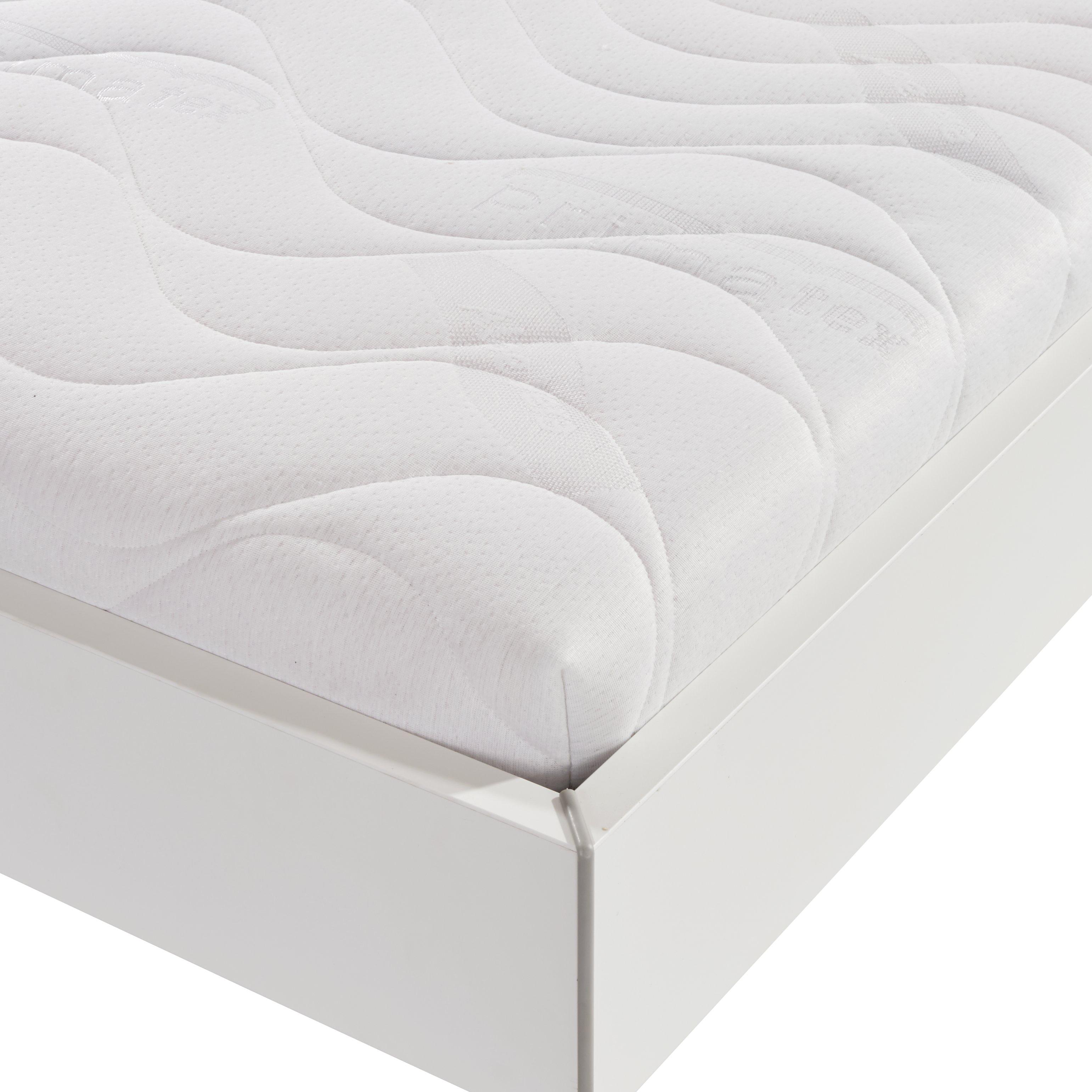 Komfortschaummatratze Comfort 140x200 cm H2 H: 20 cm - Weiß, MODERN, Textil (140/200cm) - Livetastic