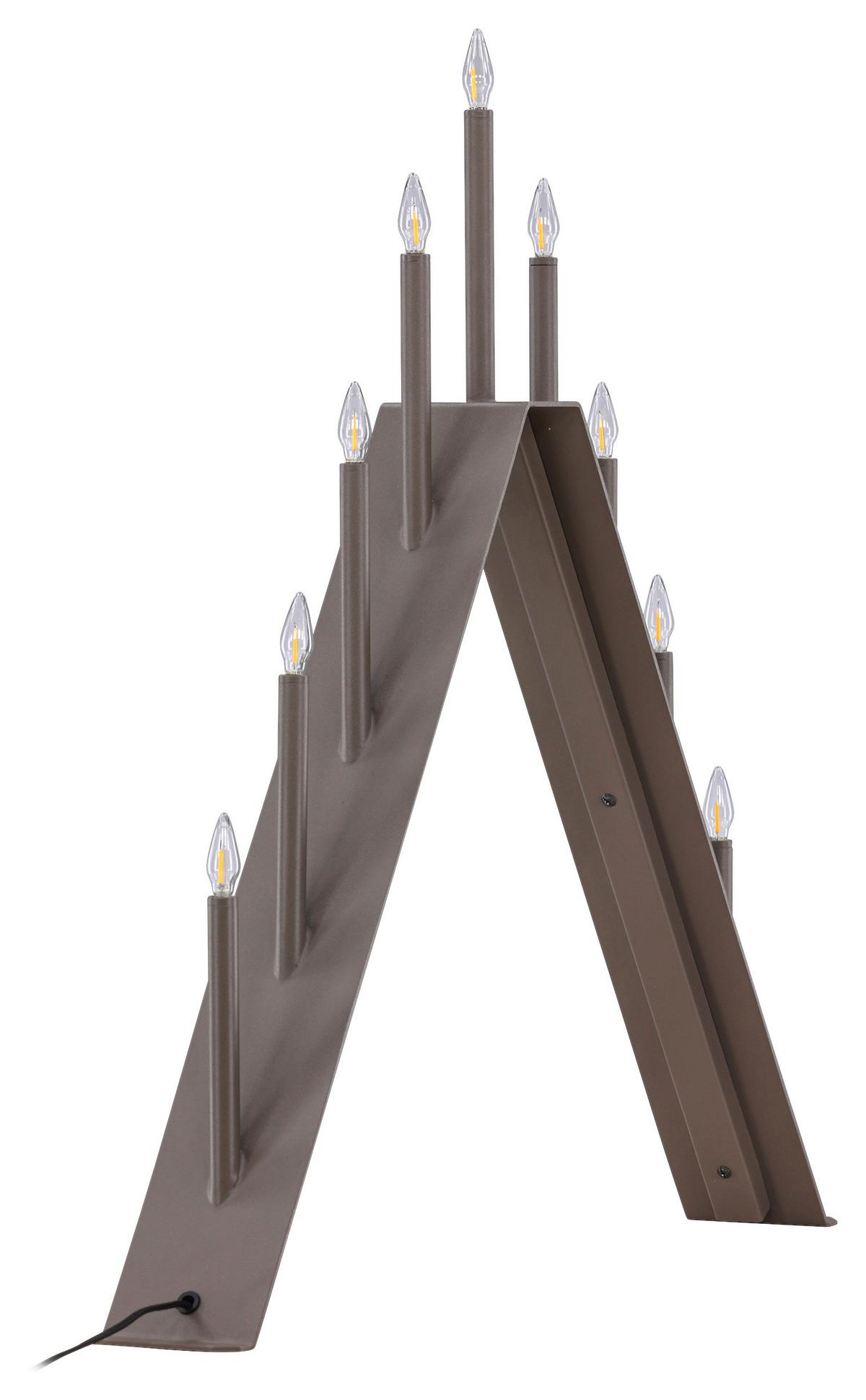 Weihnachtspyramide Are - Braun, Basics, Metall (64/64/9cm) - P & B