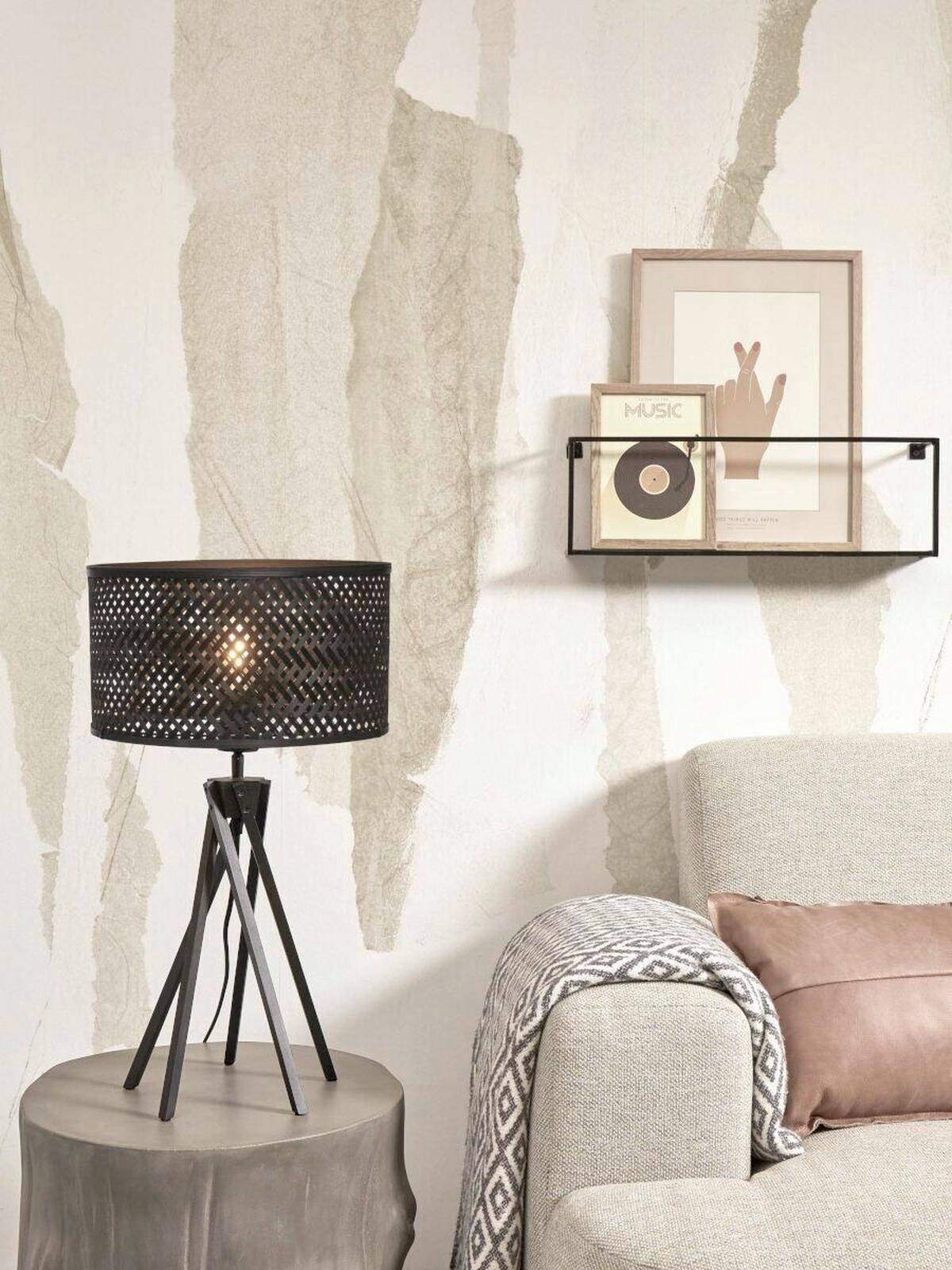 Tischleuchte Java/T/Kl/B/3218/B - Schwarz, Trend (32/56/32cm) - Good & Mojo