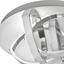 Led Stropná Lampa Chuck, Max. 16 Watt - chrómová, Moderný, kov/plast (35cm) - Modern Living Led Stropná Lampa Chuck, Max. 16 Watt - chrómová, Moderný, kov/plast (35cm) - Modern Living