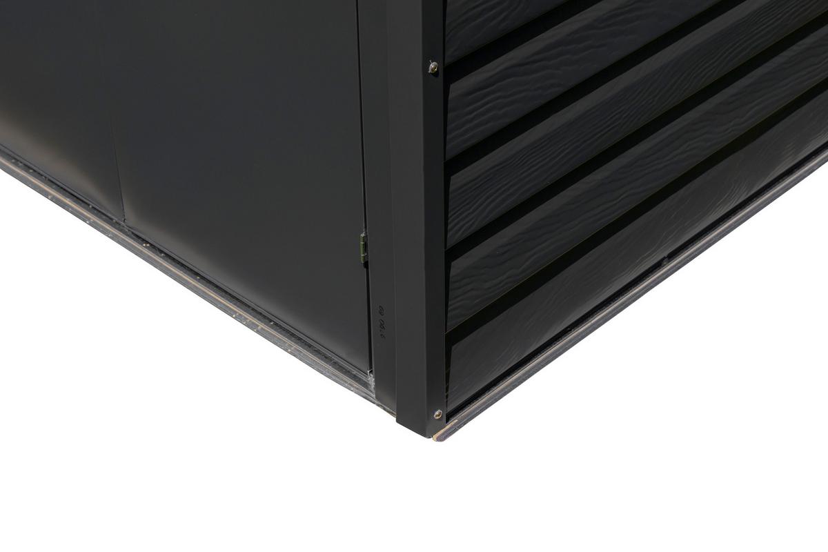 Gerätehaus Mit Pultdach 295x208x124 Cm - Grau, Basics (295/208/124cm)