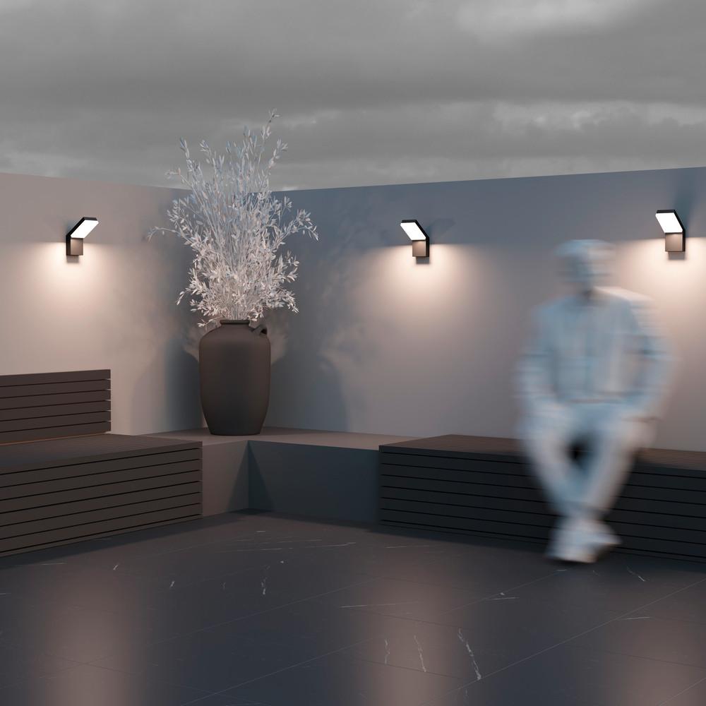 Außenwandleuchte Paso - Schwarz, MODERN, Metall (10/16,5/22cm) - MAYTONI