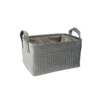 Kosár Nina - M - szürke, Basics, műanyag/textil (33/23/18cm) - James Wood