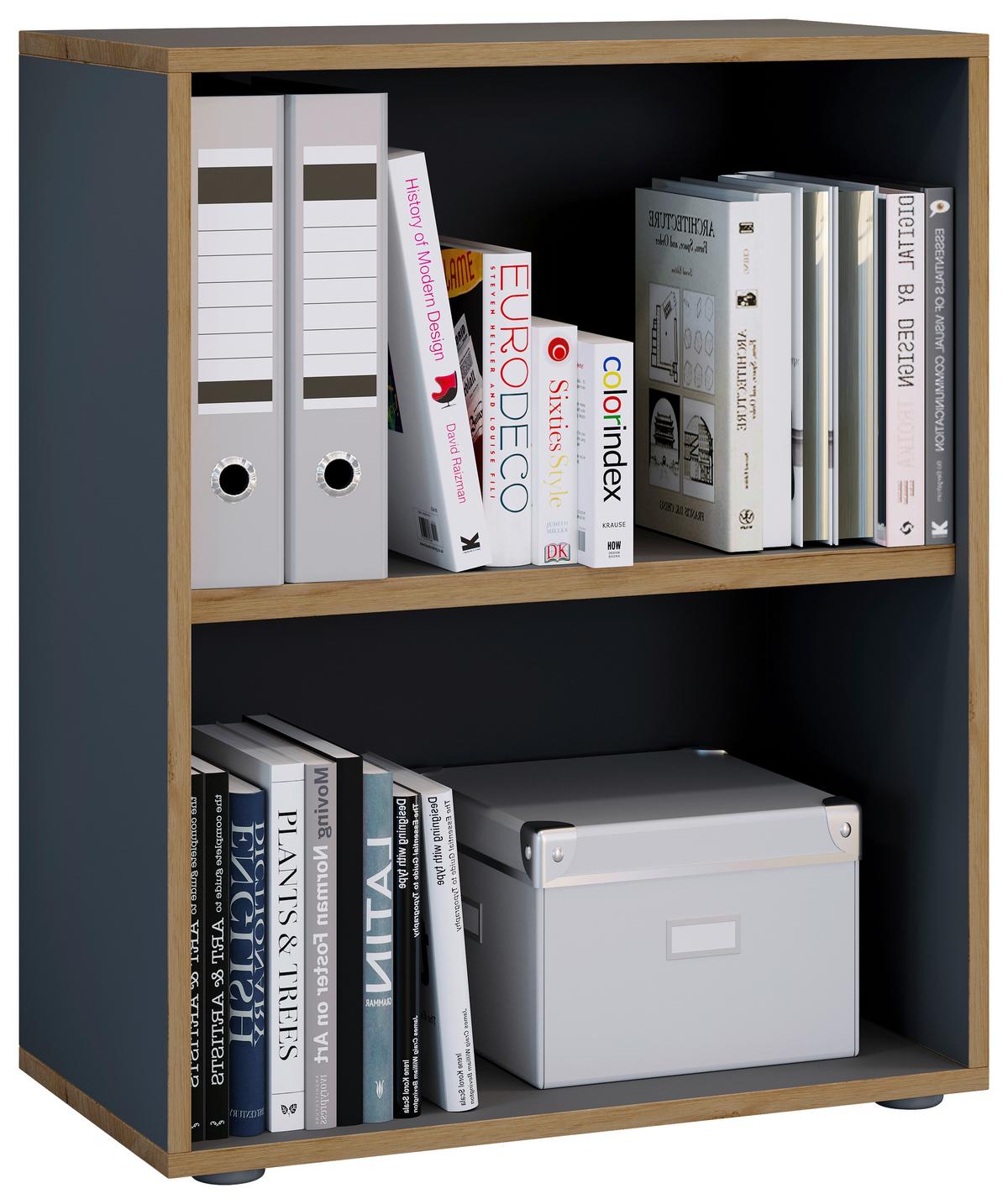 Regal Salia Anthrazit, Honigeiche B: 60 cm - Honigeiche/Anthrazit, Design, Holzwerkstoff (60/74/33cm) - MID.YOU