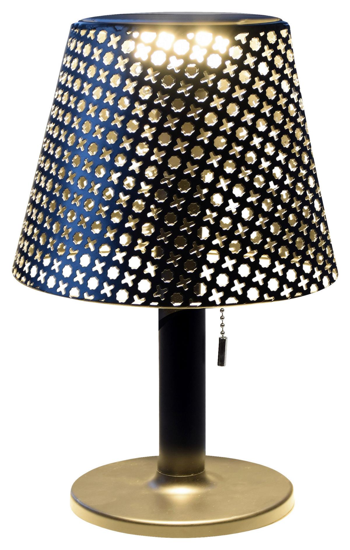 Solárne svietidlo Ino, P/V: ca 21/35cm, čierna - čierna, Modern, kov/plast (21/35cm) - Modern Living