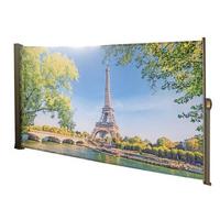 Seitenmarkise 300x160 Cm Bunt Parismotiv Ausziehbar - Silberfarben, Basics, Kunststoff/Metall (300/160/9cm)