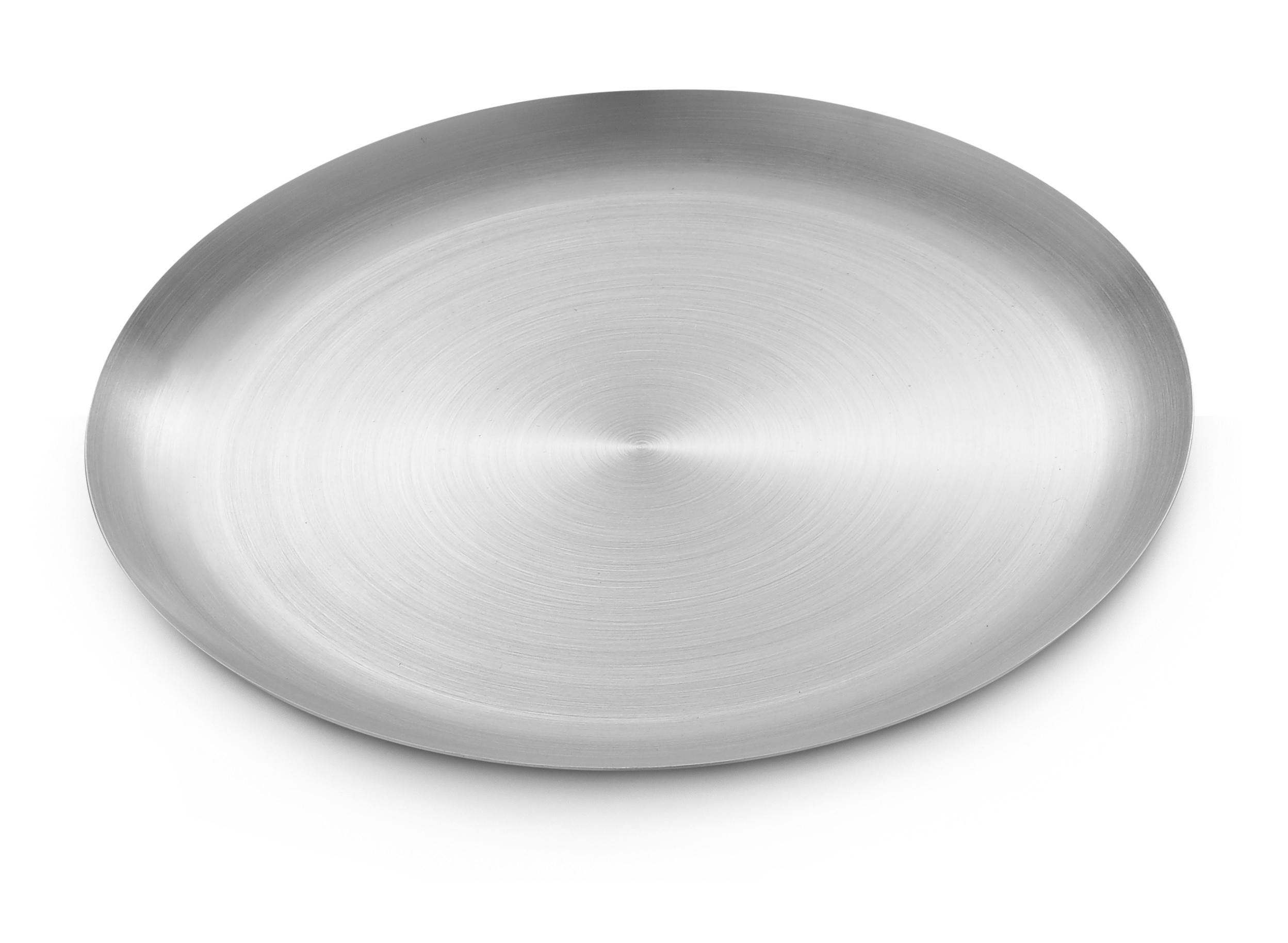 Tanier Pod Sviečku Aurora, Ø: 20cm - strieborná, kov (20/1,4cm) - Modern Living