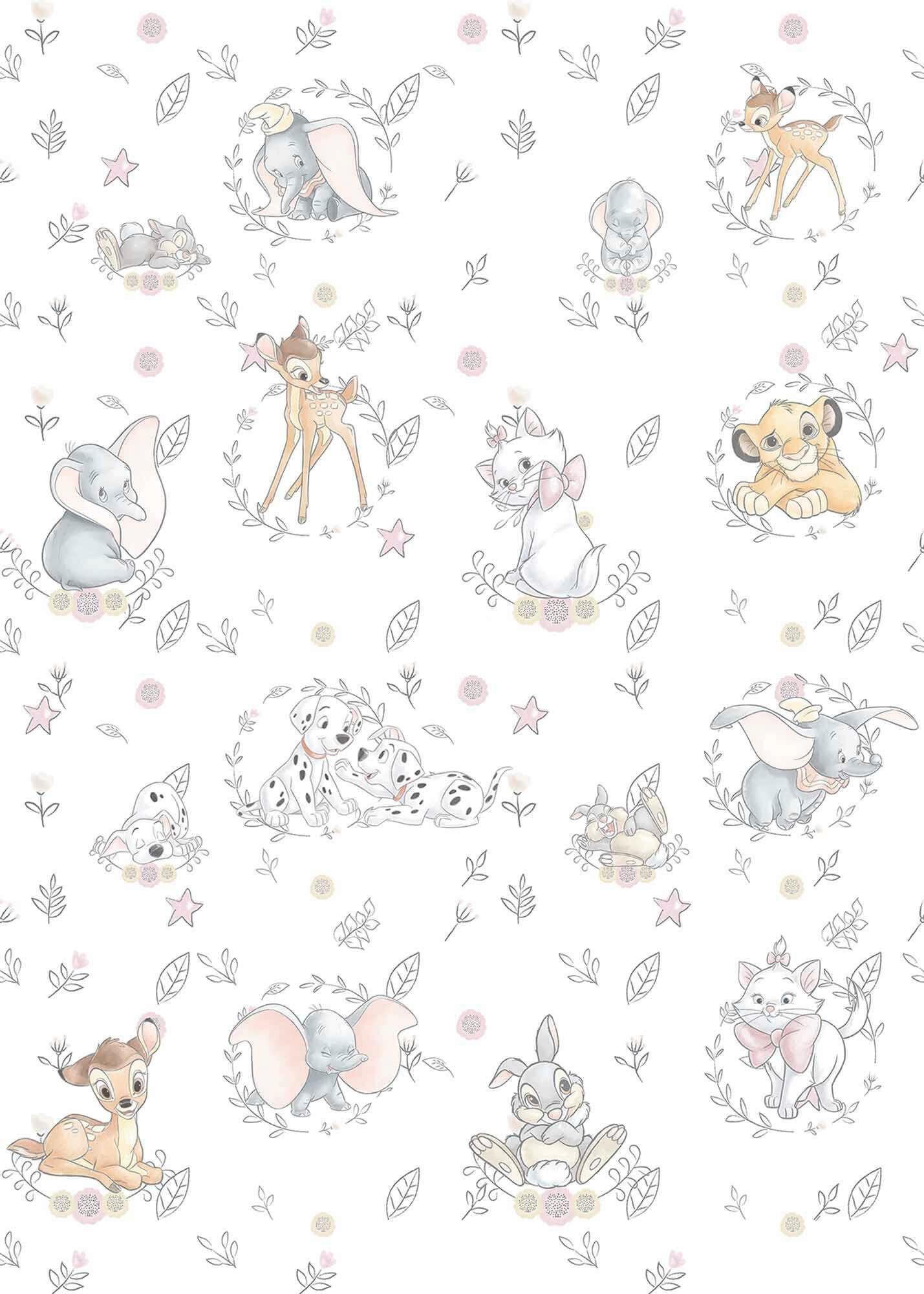 FOTOTAPETE Disney Best of Friends - Multicolor, Trend, Textil (200/280cm)