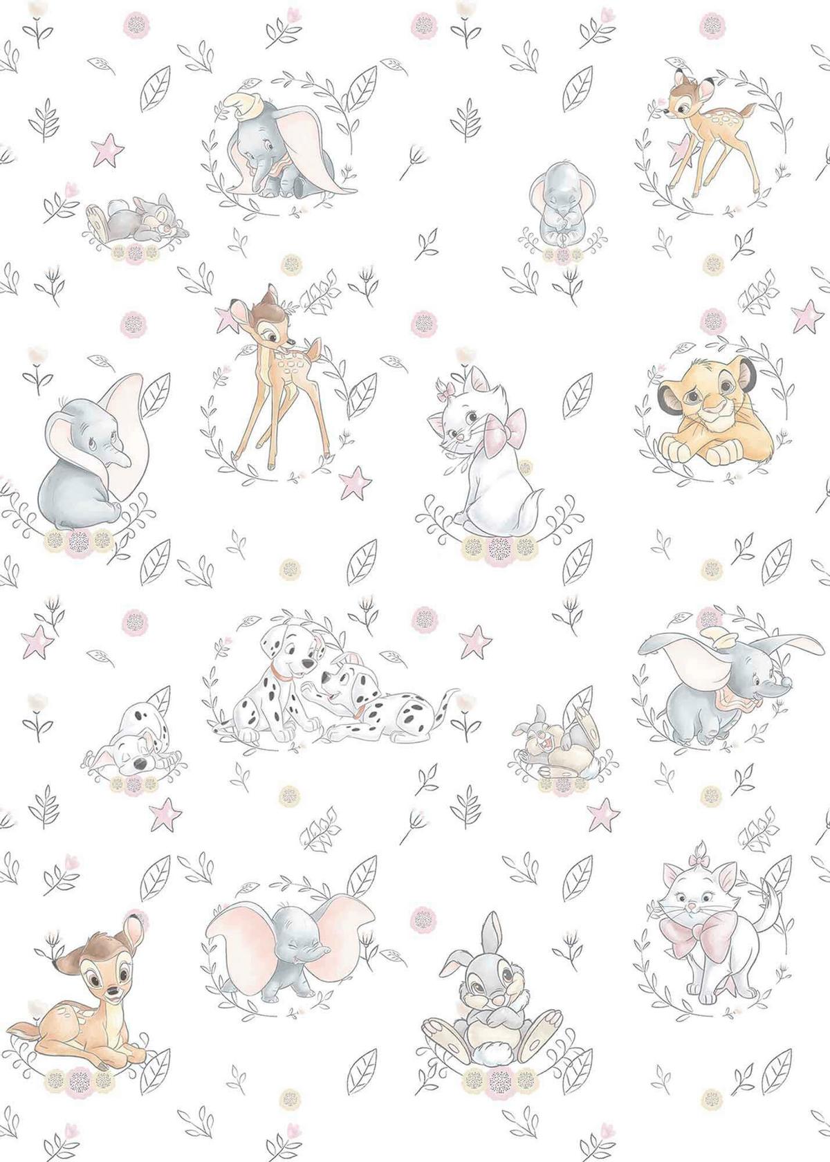 Fototapete Disney Best Of Friends - Multicolor, Trend, Textil (200/280cm)