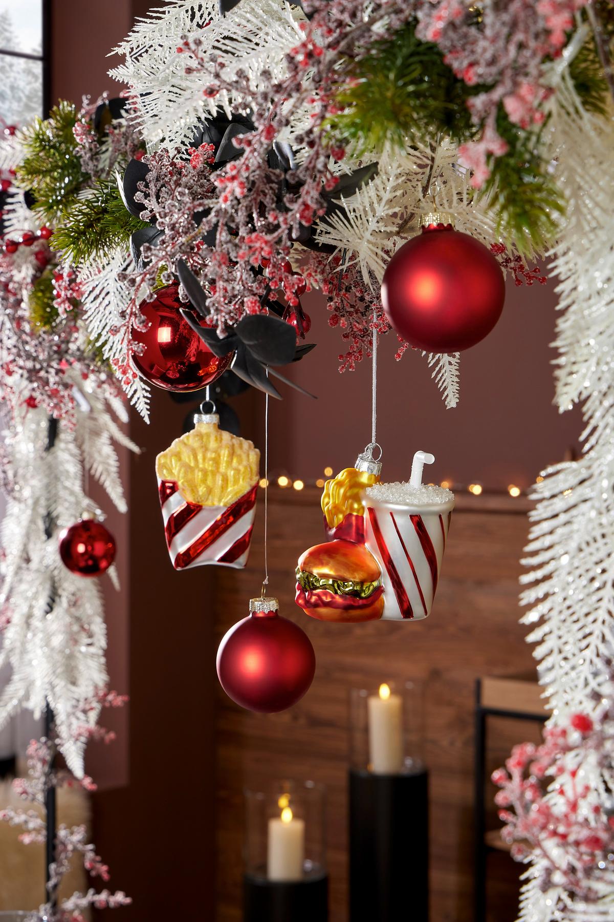 Christbaumkugel Fast Food - Multicolor, LIFESTYLE (7/30/27cm) - Luca Bessoni