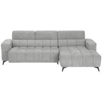 Sedací souprava MELBOURNE, pravá, šedá žinylka - šedá/černá, Moderní, kov/dřevo (285/75-103/182cm) - Based