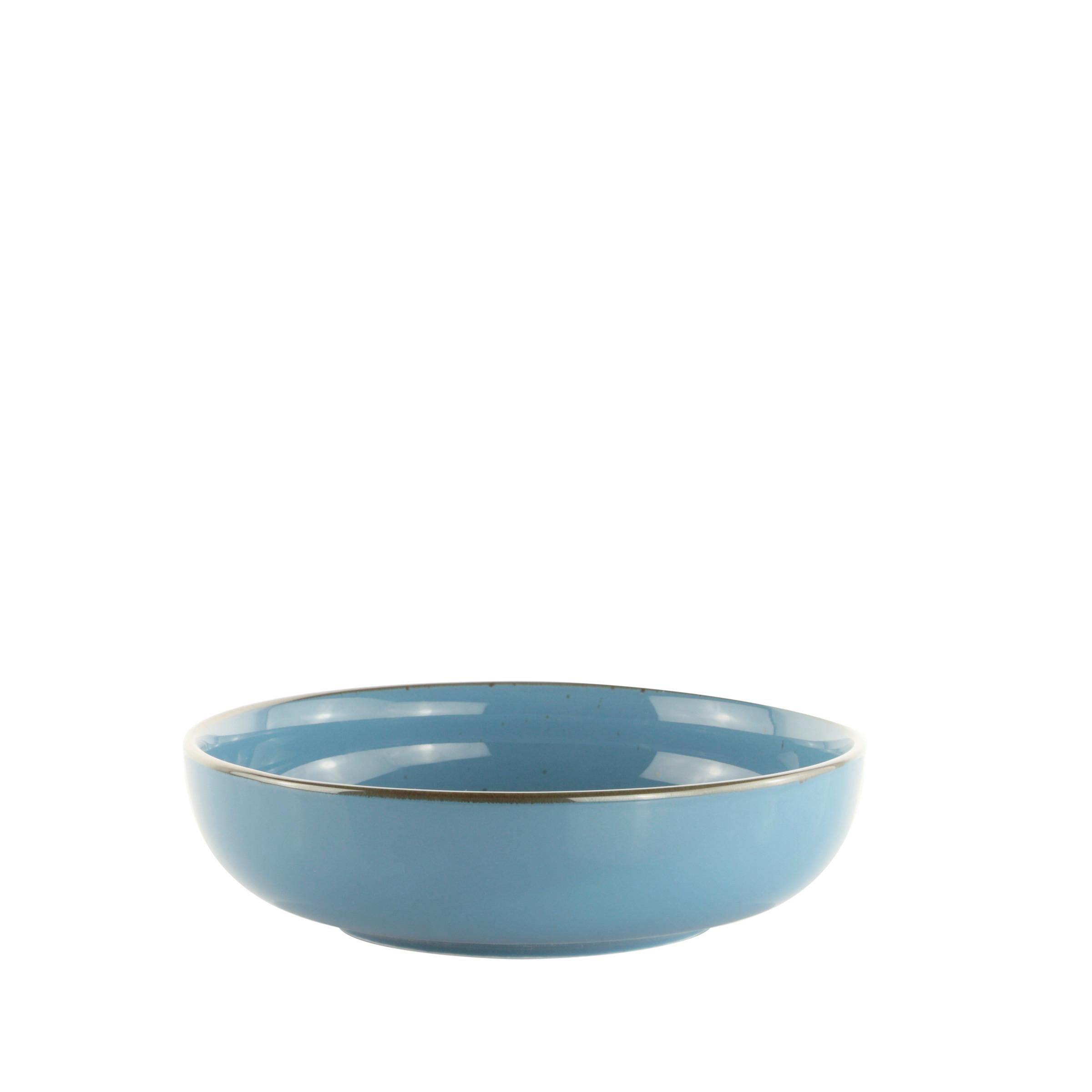 HLUBOKÝ TALÍŘ CAPRI - modrá, Moderní, keramika (21/5,9cm) - Mömax