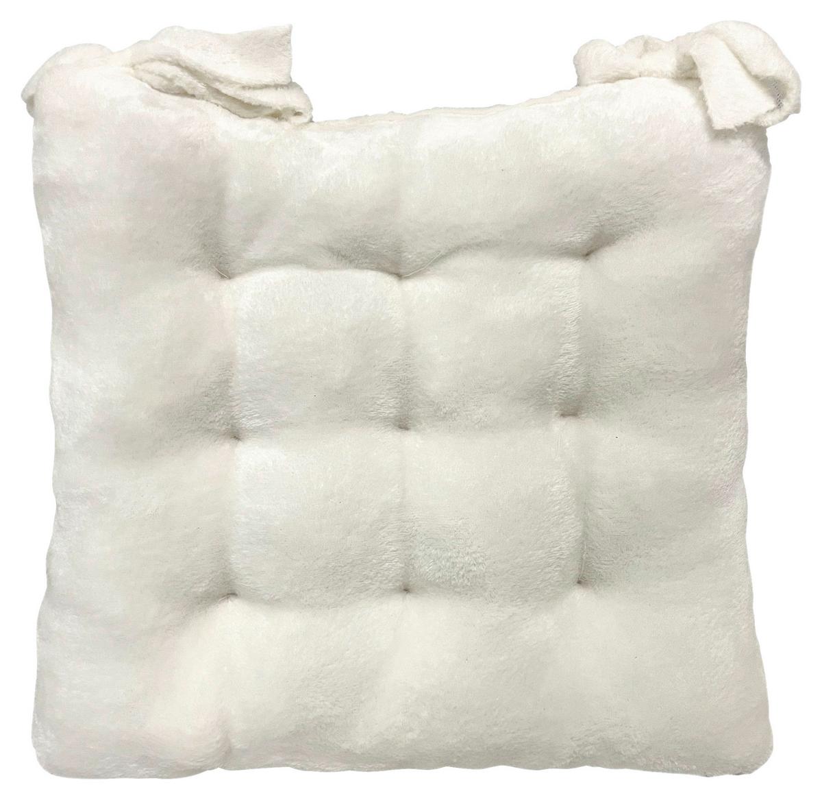 Sitzkissen Marlies - Perlmutt, MODERN, Textil (38/38/4cm) - Luca Bessoni