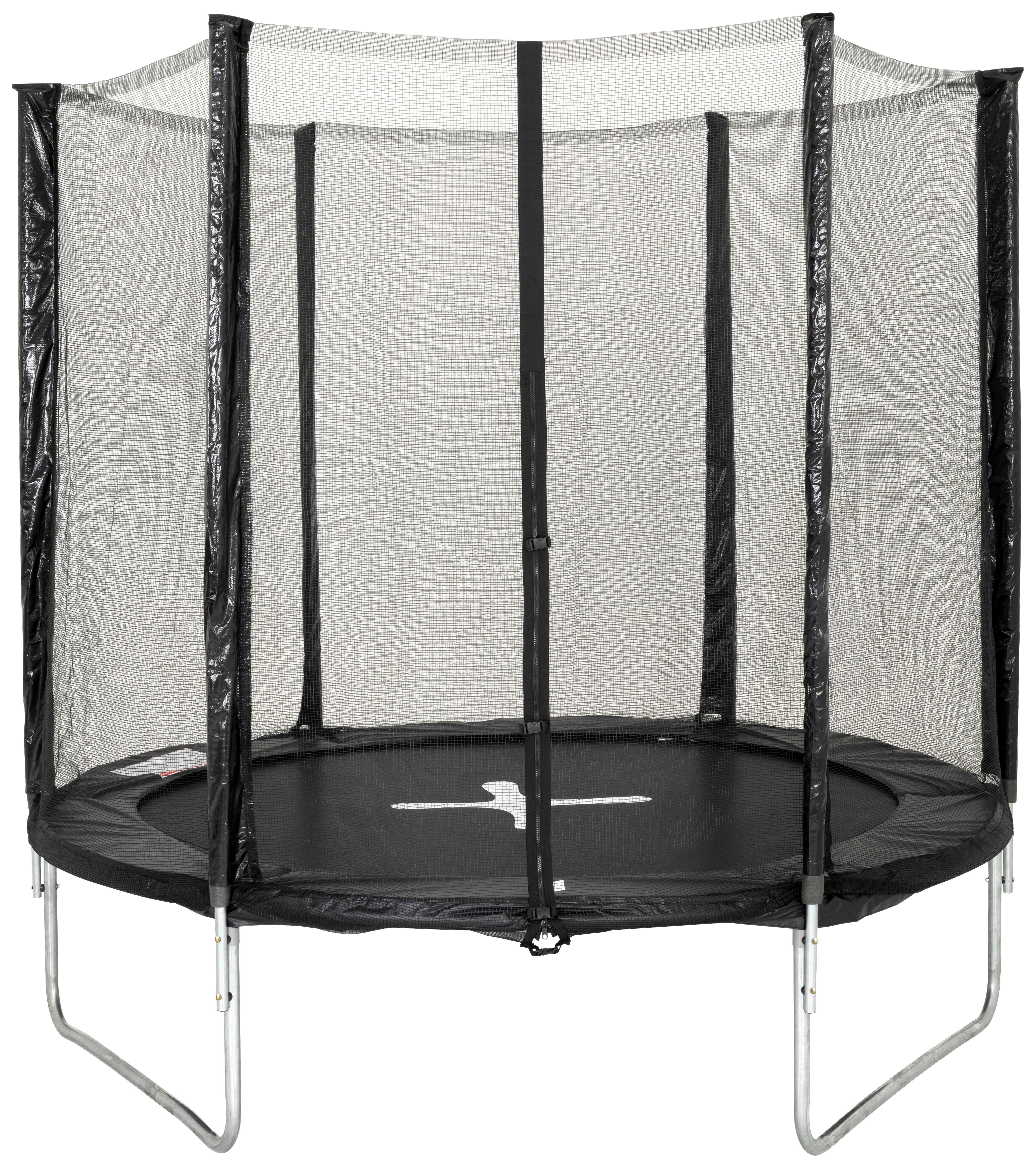 Trampolína P/V: 250/239 CM - černá, Konvenční, kov/textil (250/239cm) - Mömax