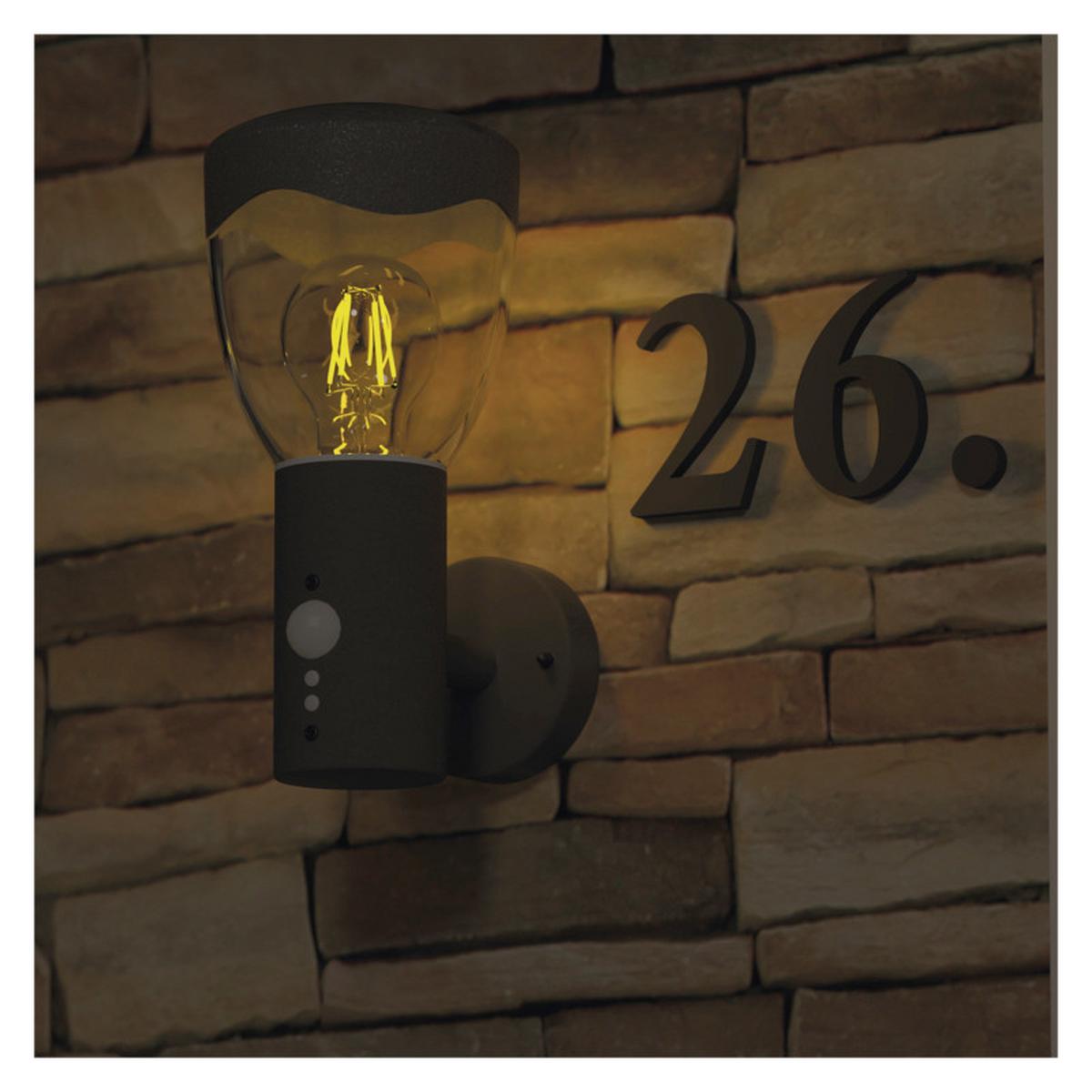 VONKAJŠIE LED SVIETIDLO ARTEO - antracitová, Modern, kov/plast