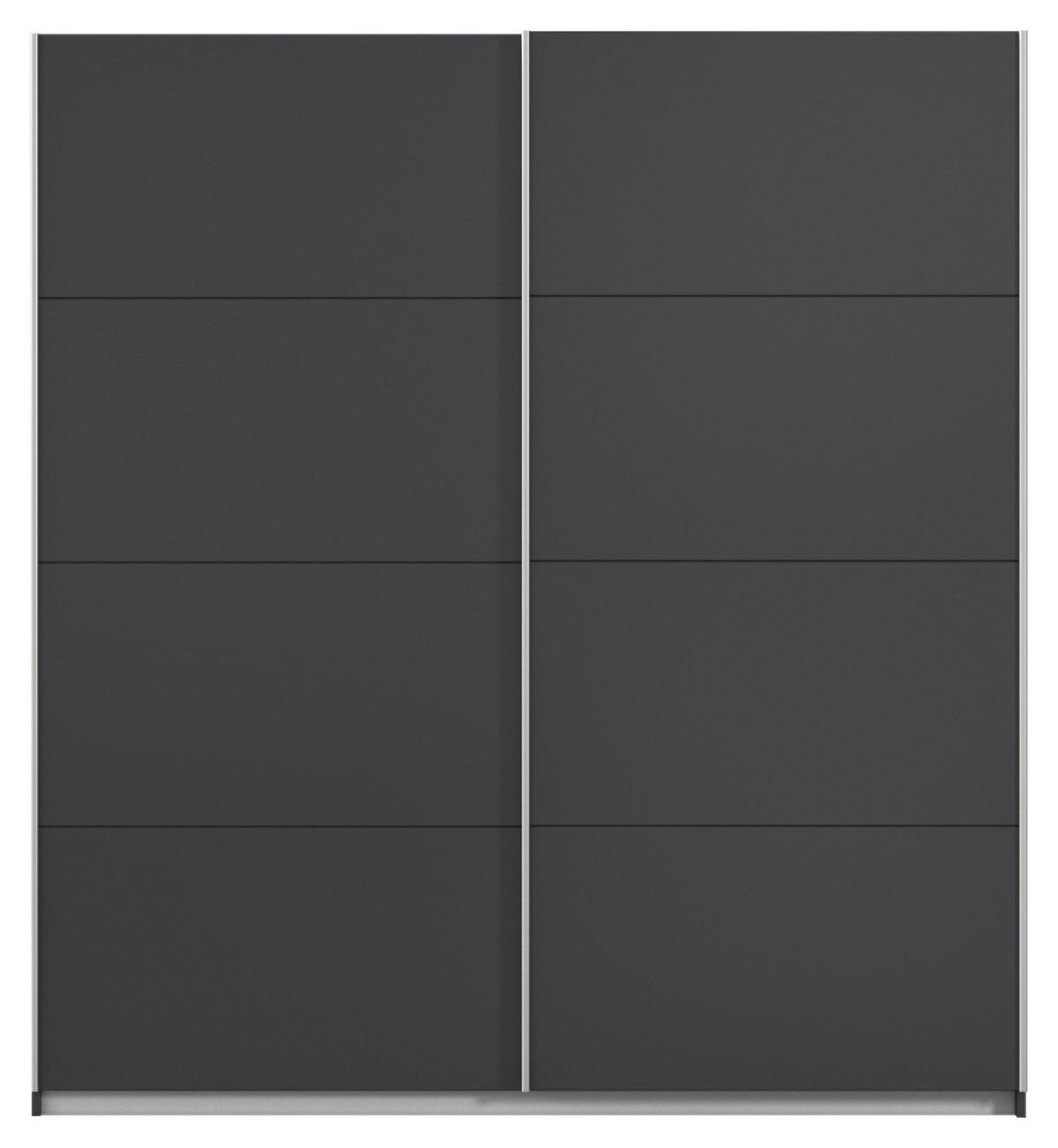 Schwebetürenschrank Subito - Graphitfarben, MODERN, Holzwerkstoff (181/197/61cm) - Rauch Möbel
