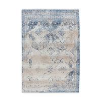 Flachwebteppich, 80x150 cm ANTIGUA 525 CREME/BLAU 80X150 - Blau/Creme, Design, Textil (80/150cm) - Novel