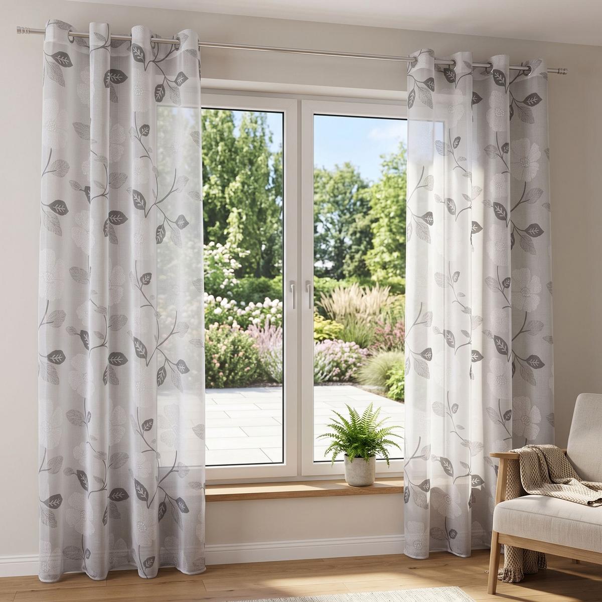 Készfüggöny Iver Kb. 140/245cm - szürke, Modern, textil (140/245cm) - Luca Bessoni