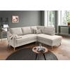 Ecksofa Valentina Beige S: 230x200 Cm - Beige/Naturfarben, MODERN, Textil (230/200cm) - Livetastic