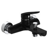 Badewannenarmatur Soho Ehm Schwarz - Schwarz, Basics, Metall (18/13/18cm) - Sanotechnik
